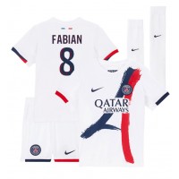 Paris Saint-Germain Fabian Ruiz #8 Udebane Trøje Børn 2024-25 Kortærmet (+ Korte bukser)